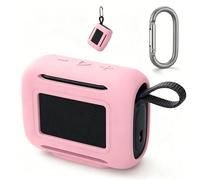 Introti Housse de protection compatible avec haut-parleur BT portable Go 5 - Coque de protection antichoc avec mousqueton (rose)