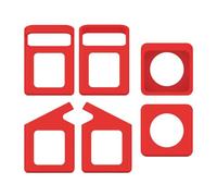 Introti Housse de protection portable avec poignée de transport souple en silicone résistant aux rayures pour Tonies Toniebox 1 Lecteur audio Rouge