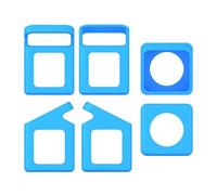 Introti Housse de protection portable avec poignée de transport souple en silicone résistant aux rayures pour Tonies Toniebox 1 Lecteur audio Bleu