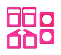 Introti Housse de protection portable avec poignée de transport souple en silicone résistant aux rayures pour Tonies Toniebox 1 lecteur audio Rose rouge