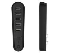 Introti Hub USB 6 ports avec rallonge de transfert de données de lumière RVB pour 5 Pro/Slim