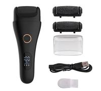 Introti Kit de pédicure portable avec LED et tête de meulage étanche IPX5 pour éliminer les peaux mortes