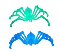 Introti Lot de 2 figurines d'araignée créatives imprimées en 3D - Articulations rétractables - Figurine d'animal multifonction - Modèle d'animal amusant pour la maison, le bureau, la décoration