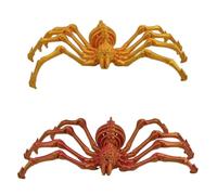 Introti Lot de 2 figurines d'araignée créatives imprimées en 3D - Articulations rétractables - Figurine d'animal multifonction - Modèle d'animal amusant pour la maison, le bureau, la décoration