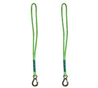 Introti Lot de 2 sangles de suspension pour balancelle avec crochet en acier inoxydable robuste - Corde de connexion pour chaise d'extérieur - Kit de suspension pour chaise et arbres - Vert