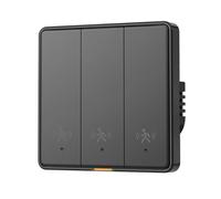 Introti Lumière intelligente WiFi 10G pour interrupteur avec détecteur de mouvement humain radar de 5 m, détecteur de mouvement humain, bouton de lumière intelligent, compatible avec Google Assistant