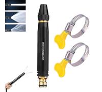 Introti Pistolet à eau haute pression avec buse de suralimentation, pulvérisateur de lavage de voiture robuste avec colliers de serrage, jet multifonction pour le nettoyage de véhicules, de jardin et