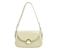 Introti Sac à bandoulière en polyuréthane de couleur unie avec sangle réglable et poignée sur le dessus pour voyage, vacances, shopping, travail, usage quotidien, jaune, Style 1