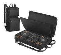 Introti Sac à dos DJ pour Pioneer DDJ-400, DDJ-FLX4 & Roland DJ-202 - Boîtier de contrôleur portable anti-rayures avec bandoulière réglable - Sac de rangement de voyage pour DJ, Noir , Sac à dos DJ