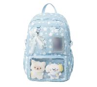 Introti Sac à dos léger et mignon sur le thème des étoiles pour jeunes et seniors, bleu, Décontracté