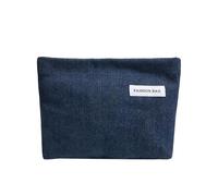 Introti Sacs de rangement élégants multi-usages avec nœud imprimé - Sac à maquillage à rayures colorées - Pour le shopping et les sorties en famille, bleu, 200x170x50MM, Portable