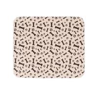Introti Tapis de couchage pour chien imprimé lavable étanche réutilisable anti-odeurs portable pour parc de jeu, cage de mise bas, boîte d'apprentissage de la propreté