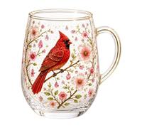 Introti Tasse vintage botanique multi-usage, esthétique, inspirée du jardin, gobelet réutilisable avec bord doré en relief pour décoration de salon de thé (#4)