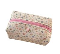 Introti Trousse de maquillage avec fermeture éclair - Motif roses - Organiseur portable pour le shopping et les sorties en famille en plein air, Rose 1, 18x12x10cm, Mode