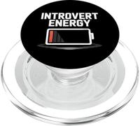 Introvert Energy Batterie Demi-chargée Amusante PopSockets PopGrip pour MagSafe