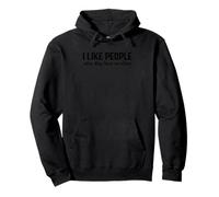 Introvert Funny Quote I Like People When They Leave me Alone Sweat à Capuche