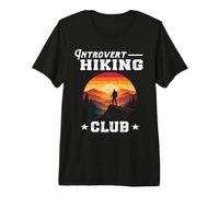Introvert Hiking Club Profitez de la Solitude Nature Lover Wellness T-Shirt Haut de Gamme