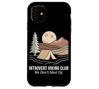 Introvert Hiking Club We Don't Meet Up Tente de Camping randonnée Coque pour iPhone 11