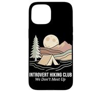 Introvert Hiking Club We Don't Meet Up Tente de Camping randonnée Coque pour iPhone 15