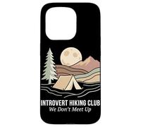 Introvert Hiking Club We Don't Meet Up Tente de Camping randonnée Coque pour iPhone 15 Pro