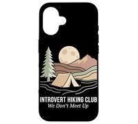 Introvert Hiking Club We Don't Meet Up Tente de Camping randonnée Coque pour iPhone 16