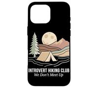 Introvert Hiking Club We Don't Meet Up Tente de Camping randonnée Coque pour iPhone 16 Pro Max