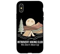 Introvert Hiking Club We Don't Meet Up Tente de Camping randonnée Coque pour iPhone X/XS