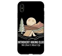 Introvert Hiking Club We Don't Meet Up Tente de Camping randonnée Coque pour iPhone XS Max