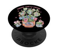 Introvert Home Sweet Cactus Home Graphic Women Funny GNOME PopSockets PopGrip Adhésif