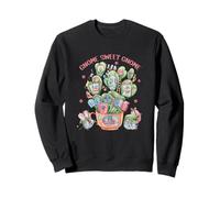 Introvert Home Sweet Cactus Home Graphic Women Funny GNOME Sweatshirt