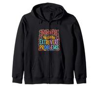 Introvert with Extrovert Problems Ambiance Sociale Sweat à Capuche