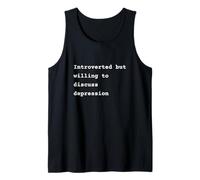 Introverted but willing to discuss depression Phrase Débardeur