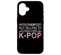 Introverted But Willing to Discuss K-Pop Musique coréenne Coque pour iPhone 16