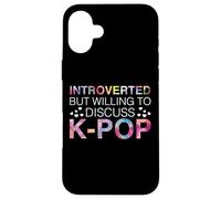 Introverted But Willing to Discuss K-Pop Musique coréenne Coque pour iPhone 16 Plus