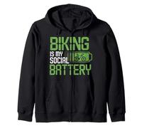 Introverti Cycliste Humour Solo Ride Santé mentale Biker Life Sweat à Capuche