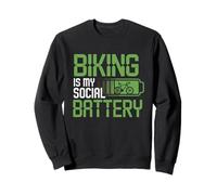 Introverti Cycliste Humour Solo Ride Santé mentale Biker Life Sweatshirt