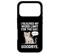 Introverti drôle, J'Ai atteint ma Limite de Mots pour Aujourd'hui Coque pour iPhone 17 Pro