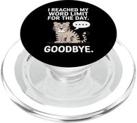 Introverti drôle, J'Ai atteint ma Limite de Mots pour Aujourd'hui PopSockets PopGrip pour MagSafe