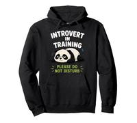 Introverti en Formation Panda Paresseux Mignon Ne Pas Sweat à Capuche