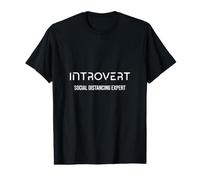 Introverti, Expert en distanciation Sociale T-Shirt Graphique avec Valeur