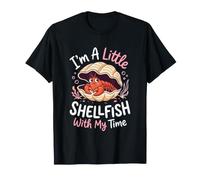 Introverti Little Shellfish with My Time Humour T-Shirt
