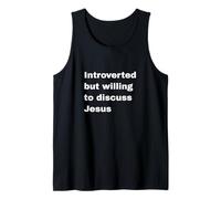 Introverti mais disposé à discuter de Jésus chrétien Religieux Débardeur