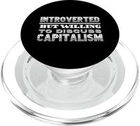 Introverti mais disposé à discuter du capitalisme capitaliste PopSockets PopGrip pour MagSafe