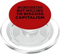 Introverti mais disposé à discuter du capitalisme Politique PopSockets PopGrip pour MagSafe