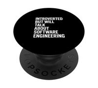 Introverti mais parlera de génie Logiciel en Disant PopSockets PopGrip Adhésif