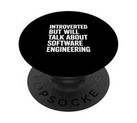 Introverti mais parlera de génie Logiciel en Disant PopSockets PopGrip Adhésif