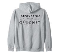 Introverti mais parlera de l'artisanat des Amateurs de Fil à Crochet Sweat à Capuche