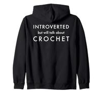 Introverti mais parlera de l'artisanat des Amateurs de Fil à Crochet Sweat à Capuche