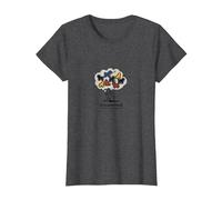 Introverti mais prêt à discuter des Chiens drôle Amoureux des Animaux T-Shirt, Femme, Chiné Foncé, S