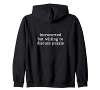 Introverti mais prêt à discuter du Puzzle Sweat à Capuche